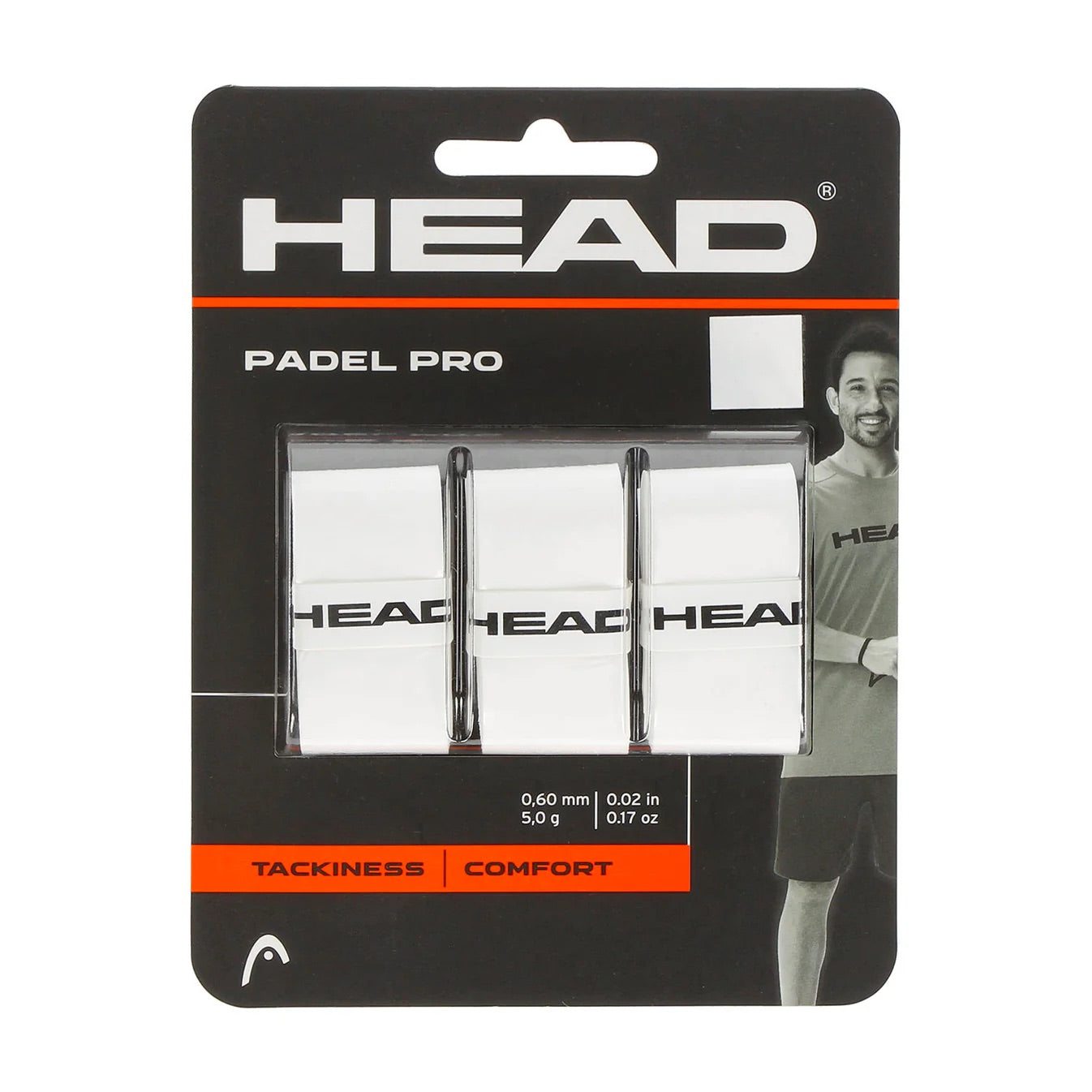 Head Overgrip Padel Pro (Pack x 3) WHITE