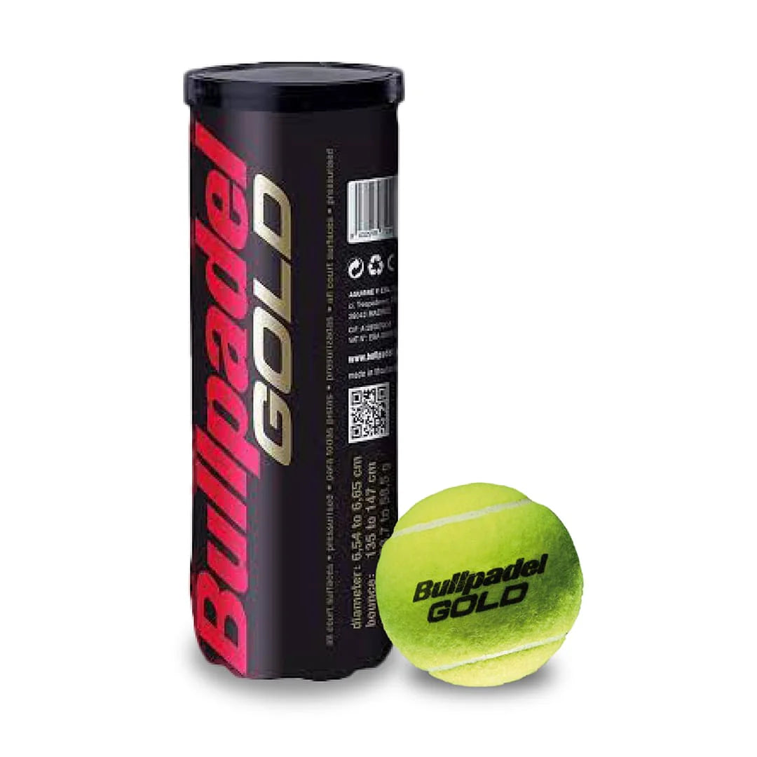 Bullpadel Gold Padel 3 Ball Tube
