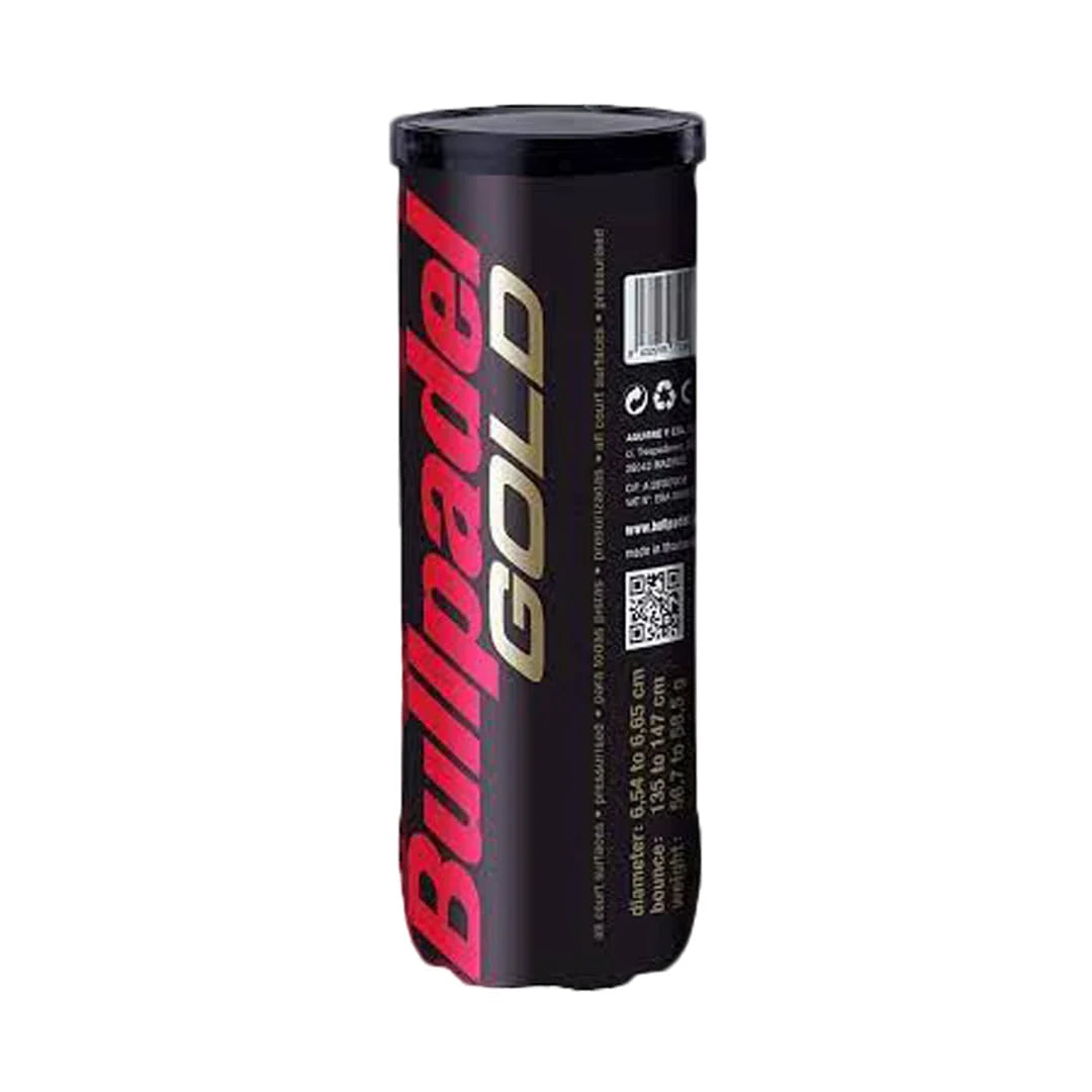 Bullpadel Gold Padel 3 Ball Tube