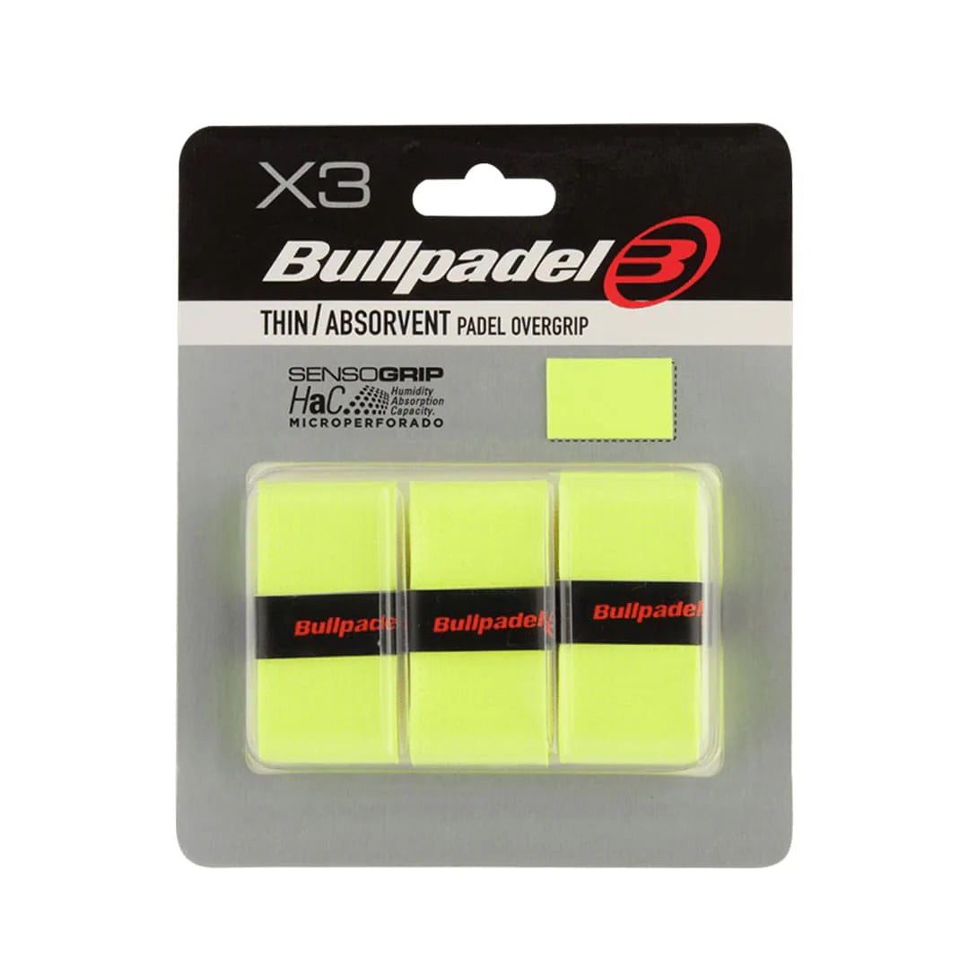 Bullpadel Thin Padel Overgrip GB 1705 (Neon Yellow)