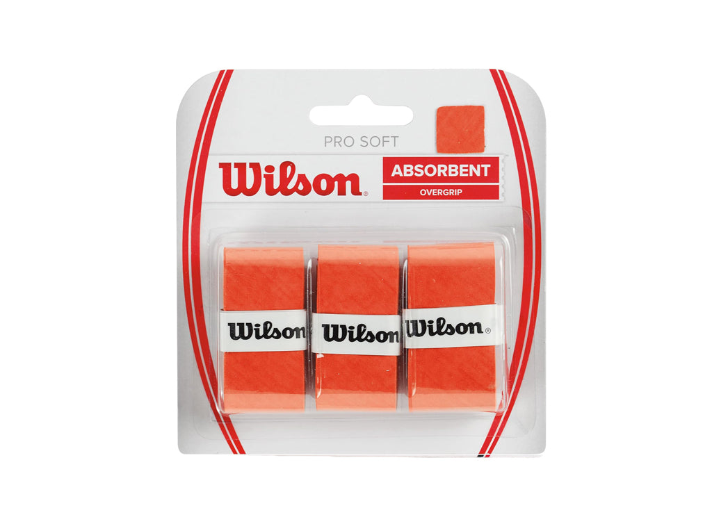 WILSON OVERGRIP PRO SOFT X3 ORANGE