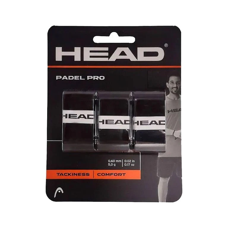 Head Overgrip Padel Pro (Pack x 3)  BLACK