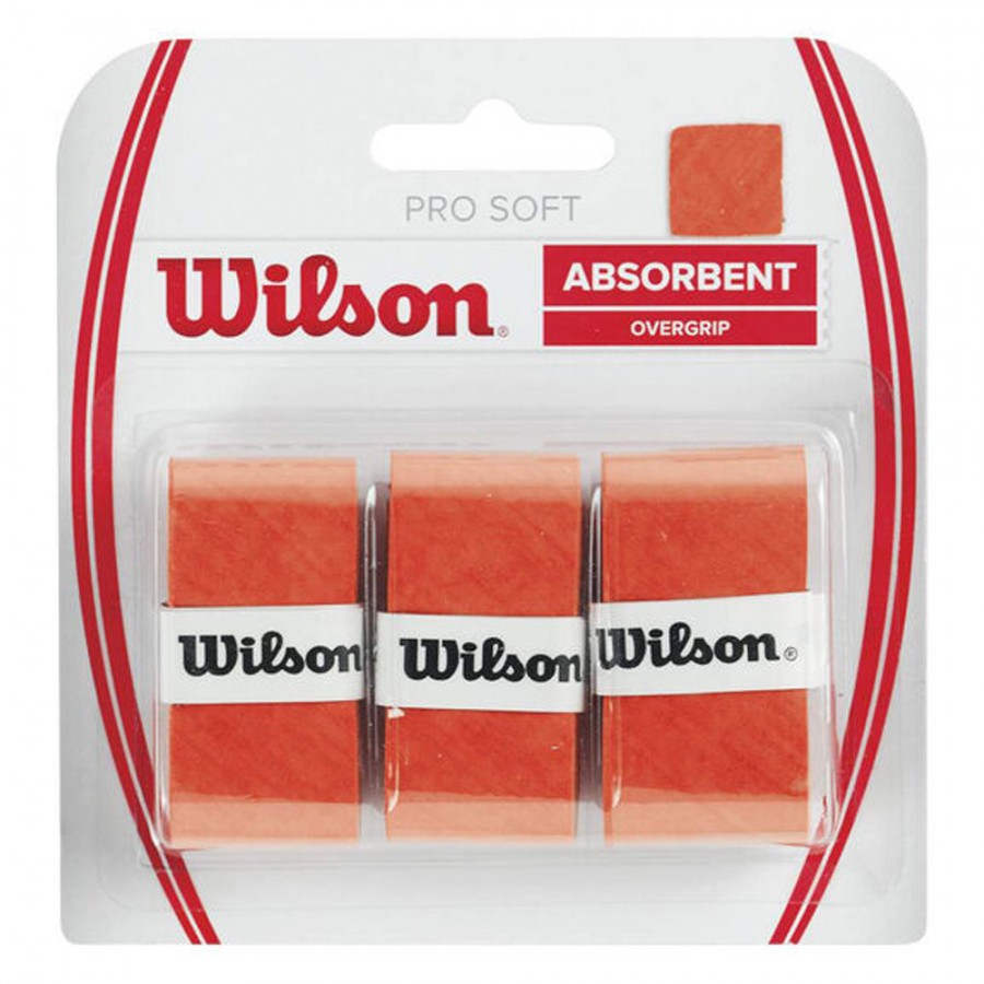 WILSON OVERGRIP PRO SOFT X3 Red